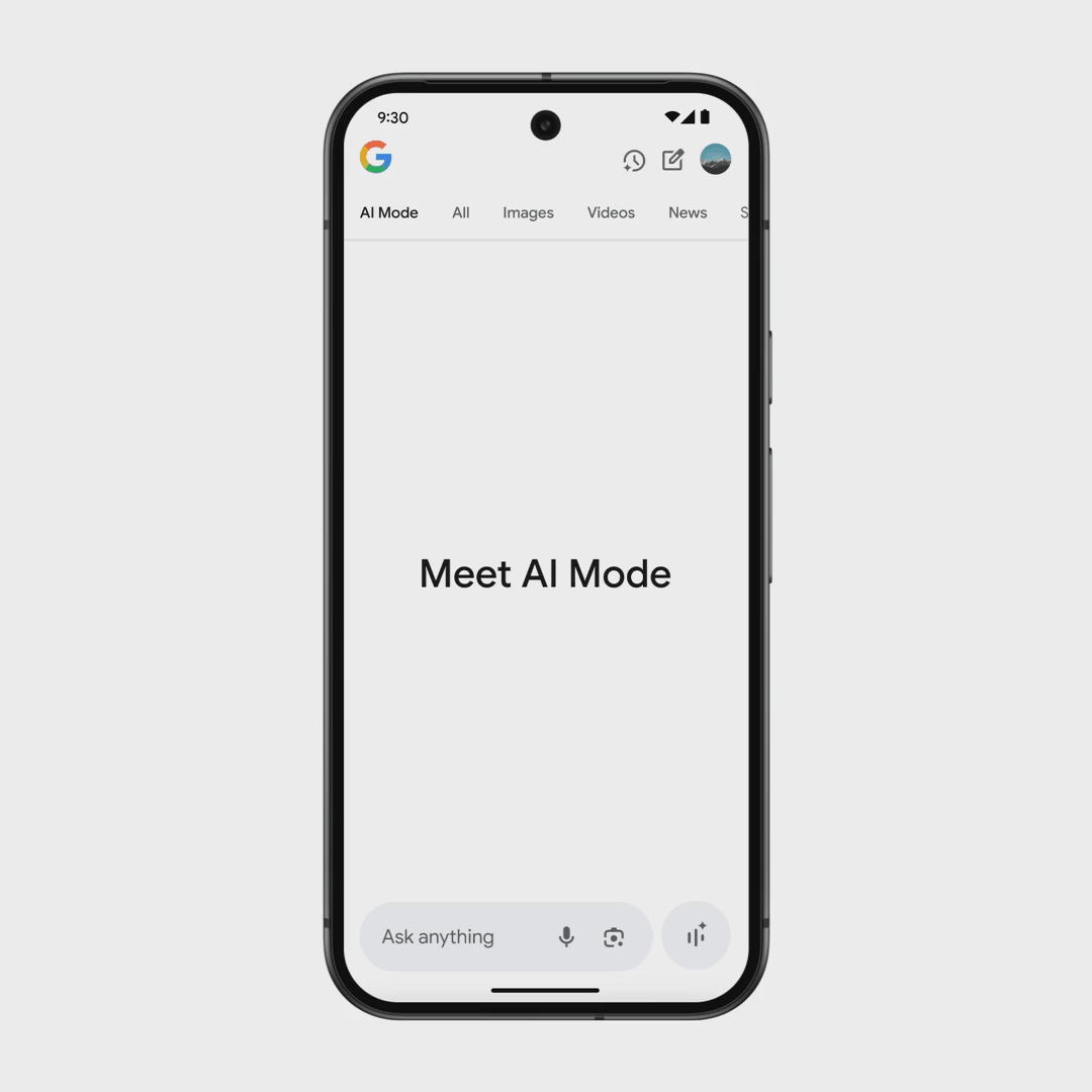 此外,Google還為搜索的 AI 模式引入了個人上下文(personal context)與定製圖表等能力。