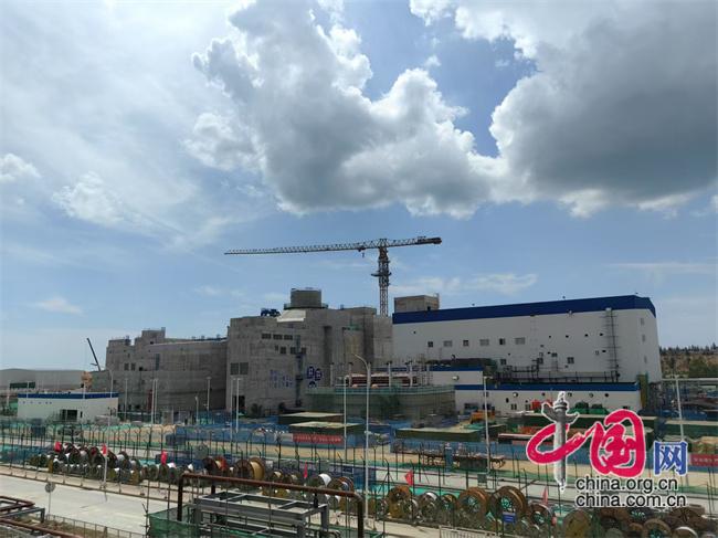 2025年5月20日,中核集團「玲龍一號」全球首個多用途模塊式小型堆科技示範工程正在建設中。中國網記者 彭瑤 攝