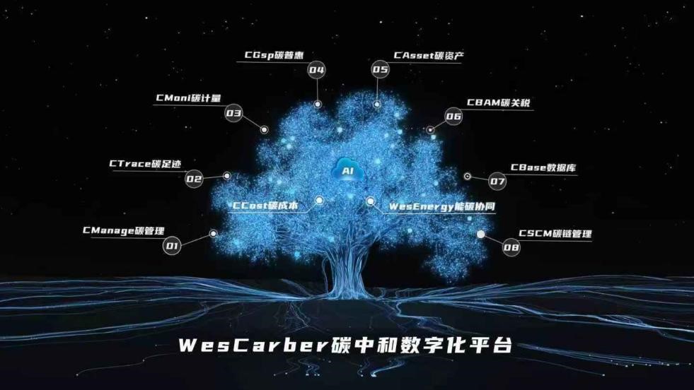 河钢WesCarber碳中和数字化平台示意图