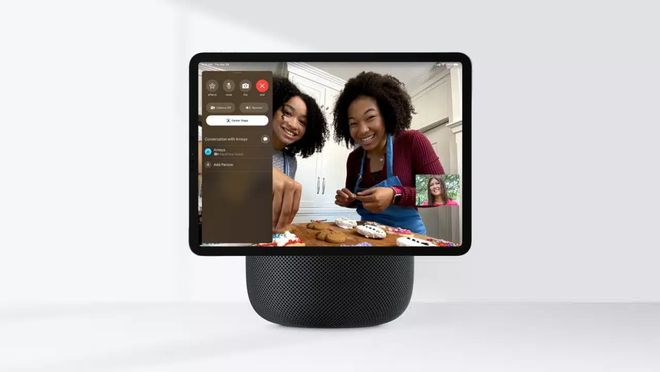 传闻中的「带屏 HomePod」,更有可能在 2026 年发布|图片来源:MacRumors