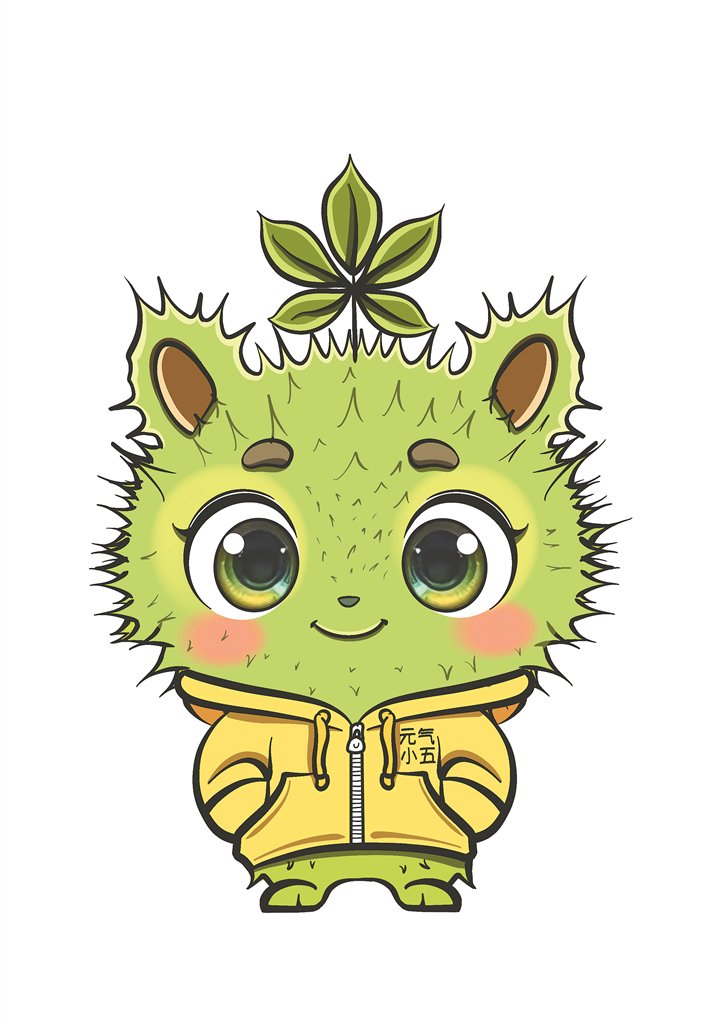 “元气小五”2D平面形象。图片由受访者提供