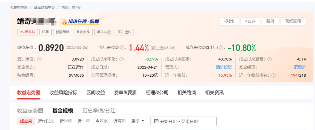 量化私募实控人撂挑子不干了！当基金经理影响生活质量，卸任，清盘...