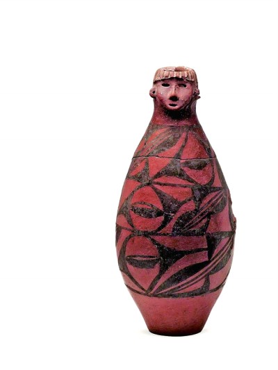 人頭形器口彩陶瓶甘肅省博物館供圖