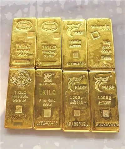 温先生售出的8公斤黄金。来源:共享联盟·温州
