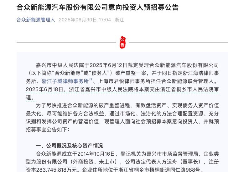 图片来源:合众新能源管理人微信公众号
