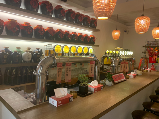 唐三两宏济新路店内陈设(每经记者 蔡鼎 摄)