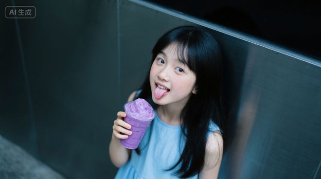 (图片来自豆包AI 提示词女孩喝饮料)