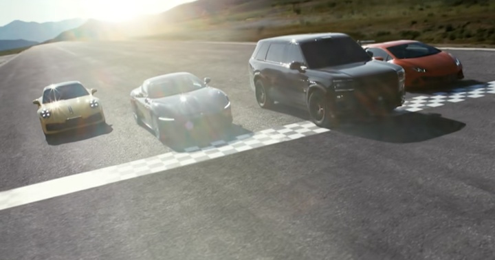 ▲ 极氪在发布会上呈现的加速比赛