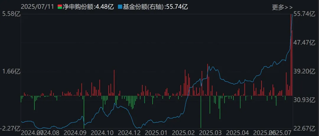 煤炭ETF(515220)份额变化