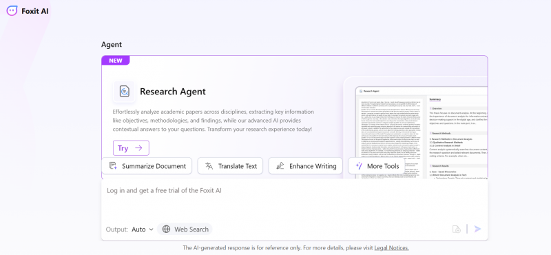 再添AI利器!福昕软件在海外推出AI-Powered Research Agent
