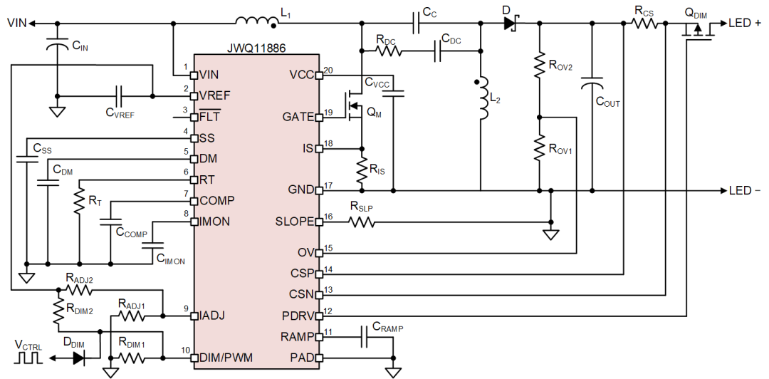 SEPIC LED Driver(拓扑图)
