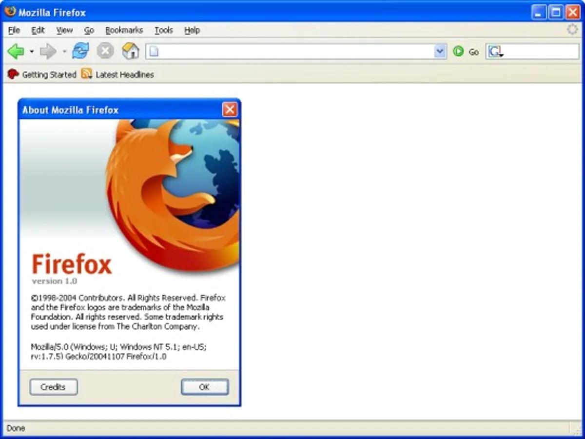 (圖源:Firefox 1.0)