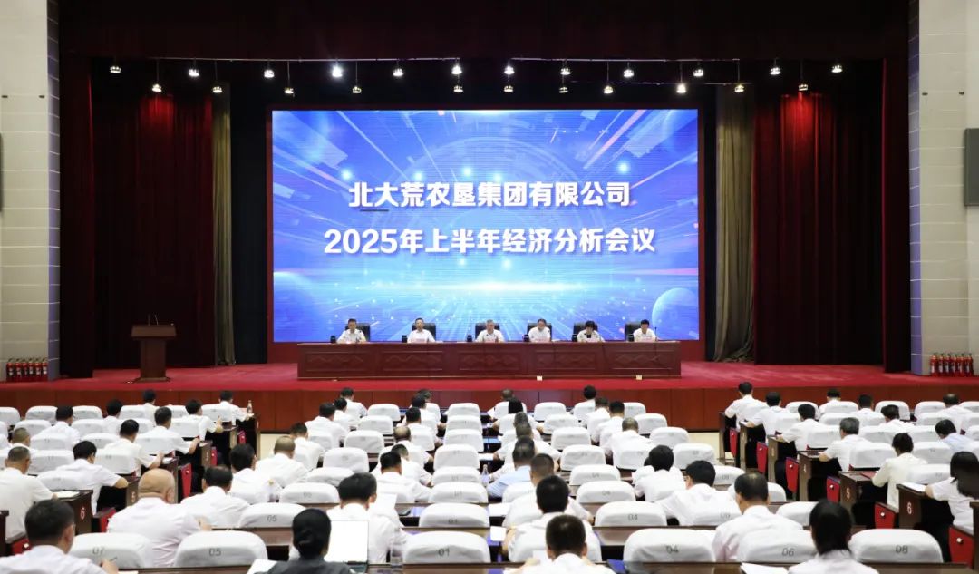 北大荒集团2025年上半年经济分析会议现场。 北大荒融媒体记者 毕明宇 摄