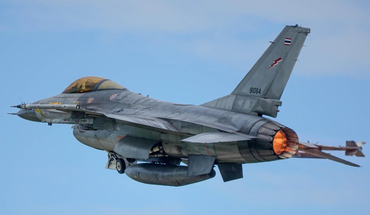 △泰國(guó)空軍F-16戰(zhàn)機(jī)(資料圖)