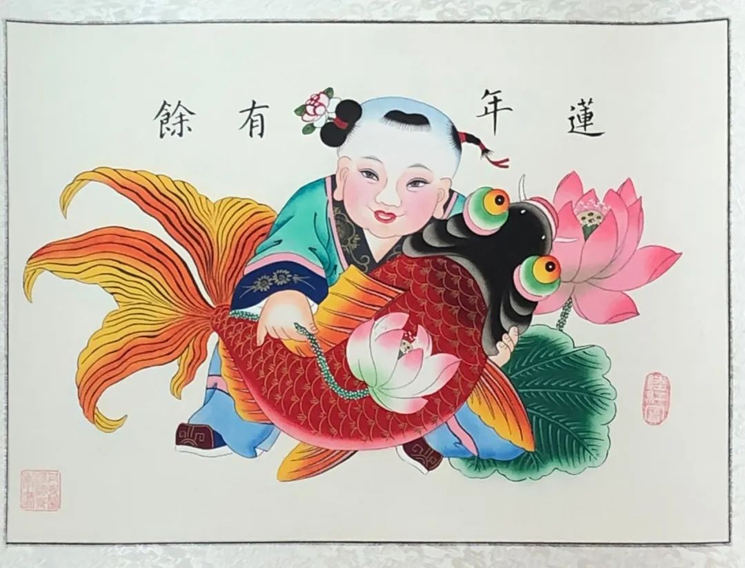 杨柳青木版年画(微友@齐志供图)