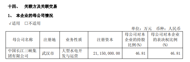 (图片来源:截图自长江电力2024年年报)
