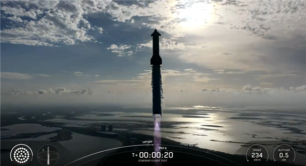 人类最强火箭 SpaceX星舰第十次试飞成功发射