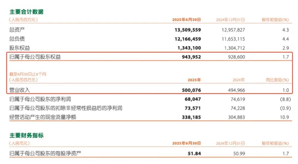 (图片来源:中国平安2025年中期业绩报告)