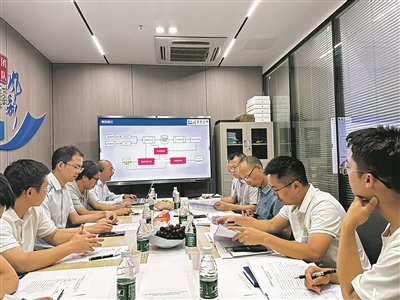 ▶贵州蓝梦工场科技有限公司办公场景。 蓝梦工场/供图