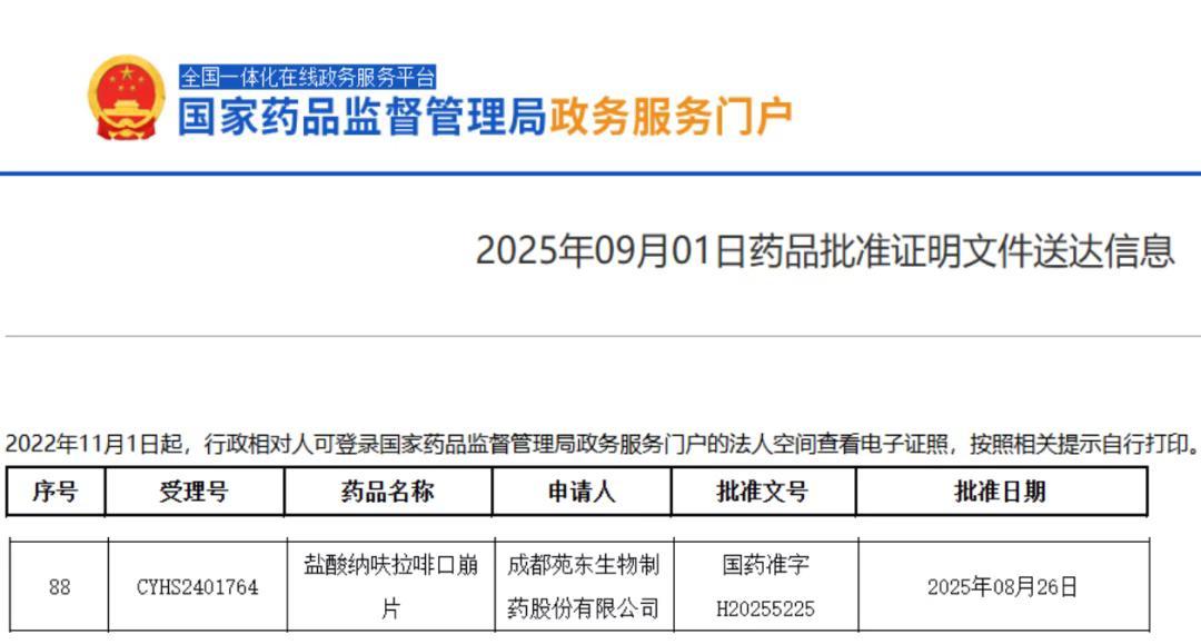 截图来源:NMPA官网