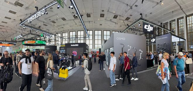 ▲大疆和影石创新的展台