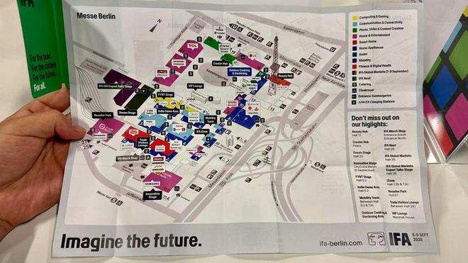 ▲IFA令人眼花缭乱的场馆地图