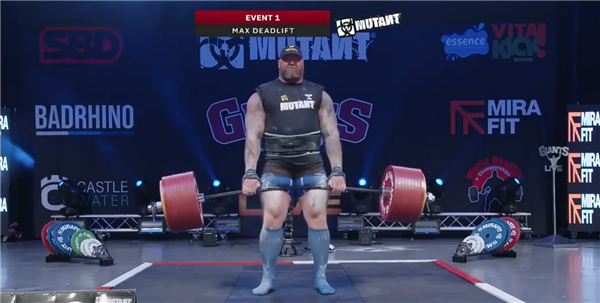 510公斤！《权力的游戏》魔山扮演者再创硬拉世界纪录