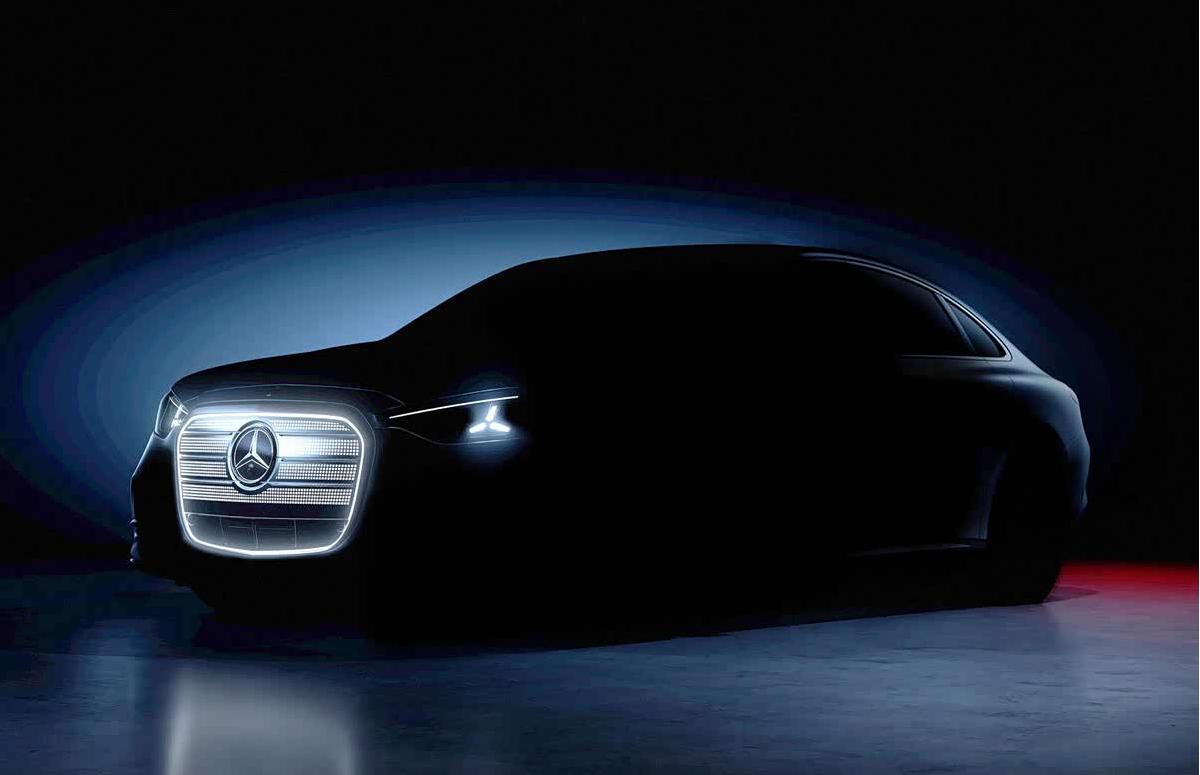 纯电奔驰C级预告图发布 基于全新MB.EA平台打造