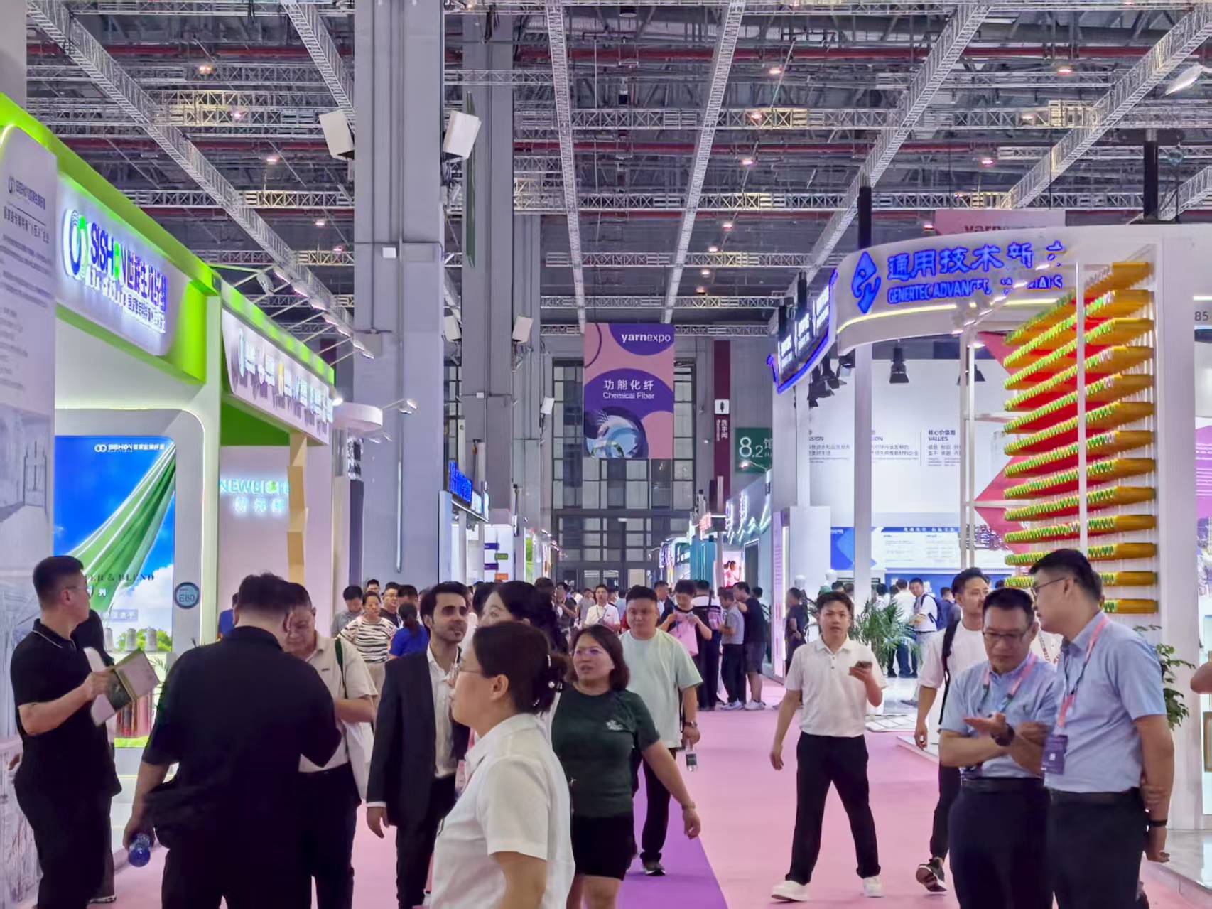 2025中国国际纺织纱线(秋冬)展览一景 上证报记者 曾庆怡 摄