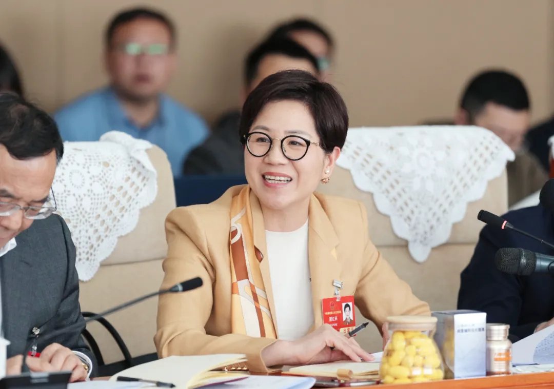 图为全国工商联执委、万事利集团有限公司董事长屠红燕。(受访对象供图)