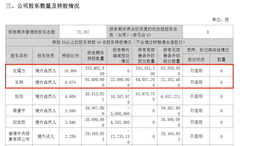 半年报截图