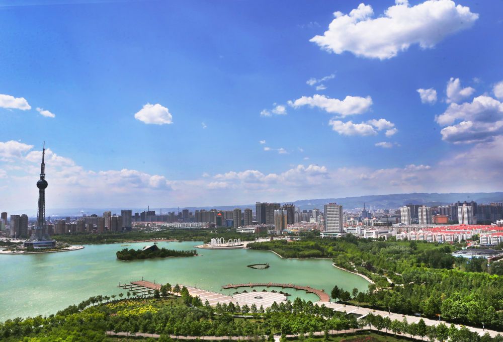焦作市城区一角。本组图片均为受访者供图