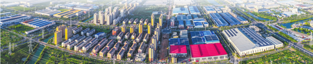 　　俯瞰安庆经开区圆梦新区。沈伟/摄 
