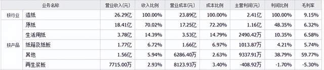 来源:同花顺-景兴纸业2025年半年报