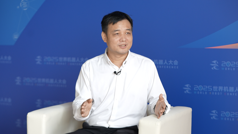 众擎机器人创始人赵同阳。新京报贝壳财经记者吉喆 摄