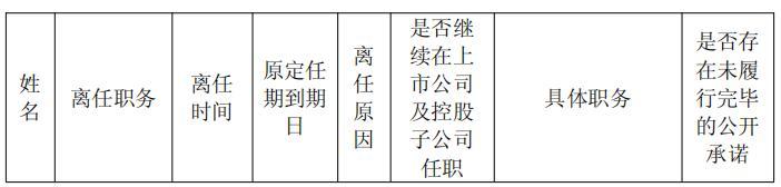 截图来源：关于调整公司高级管理人员的公告