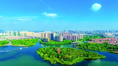 张家港城市风景。 资料图片