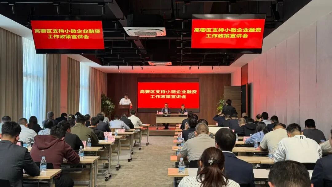 △肇庆高要区支持小微企业融资工作政策宣讲会现场。林茵红 摄