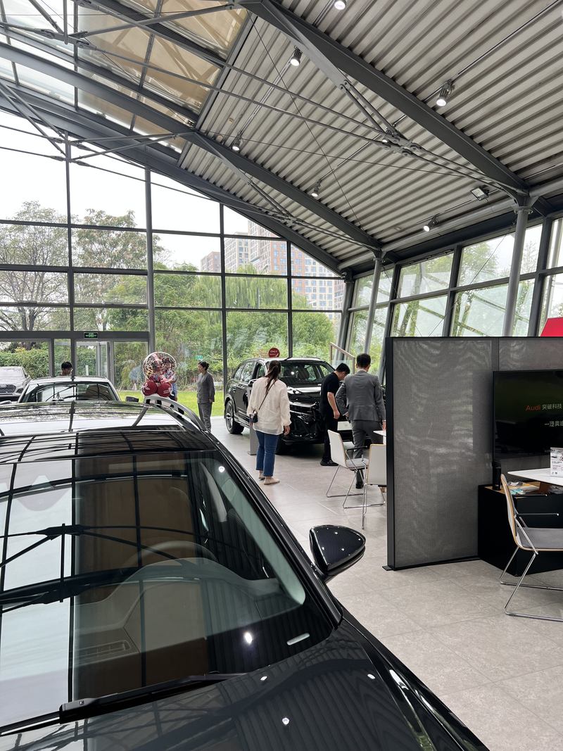 一汽奥迪4S店。 新京报贝壳财经记者 白昊天 摄