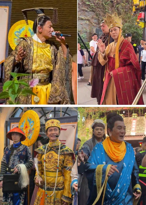 罗家英等港星国庆在景区“打工” 业内人士：长剧萎缩倒逼新出路