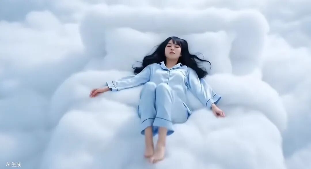 「你想睡在雲朵做成的床上嗎？」（圖/影片截圖）