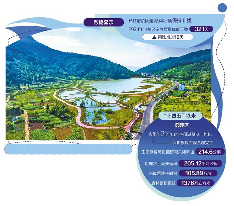图为重庆涪陵区龙塘湖湿地公园。秦 领摄(中经视觉)
