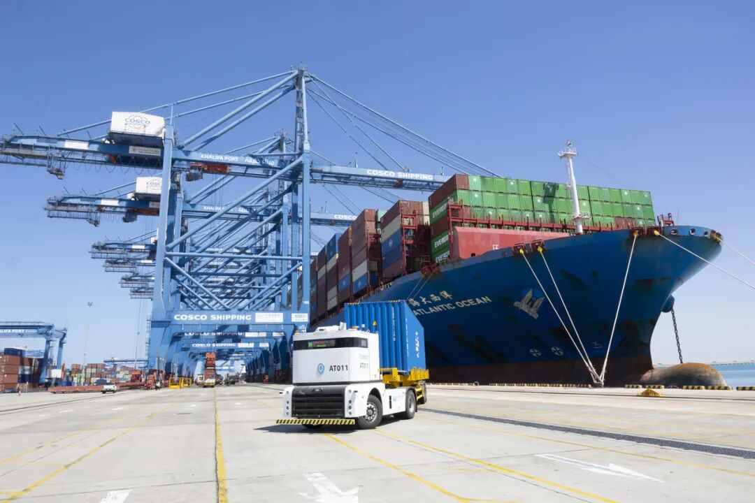 图:西井科技Q-Truck在阿布扎比港口;图源:CSP ADT