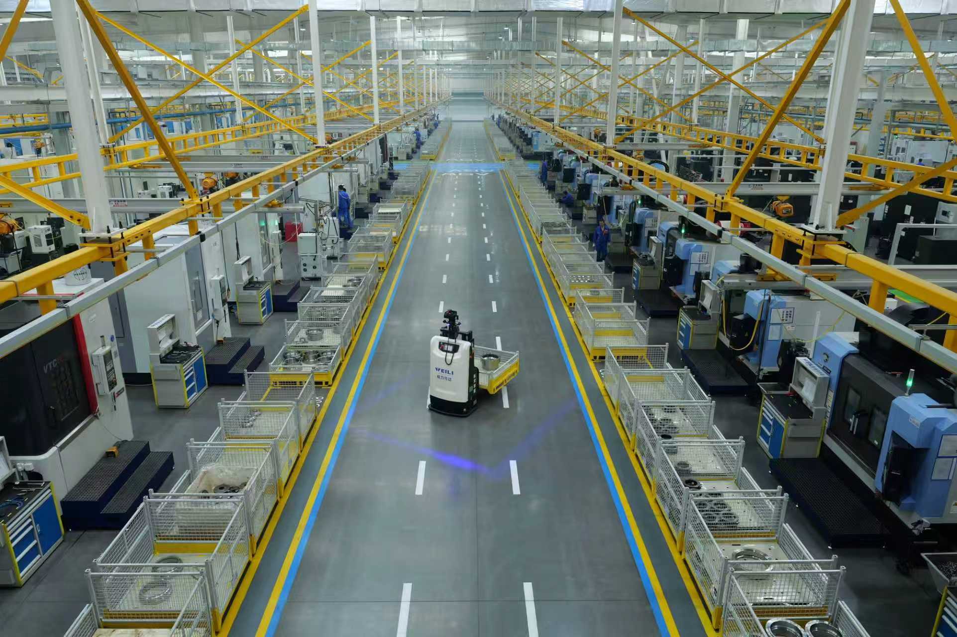 威力传动精密减速器工厂机加车间