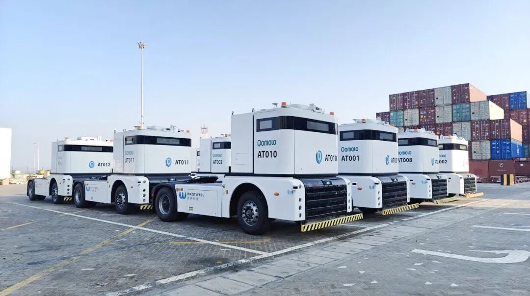 图:西井科技Q-Truck在阿布扎比港口;图源:CSP ADT