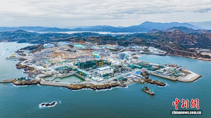 中广核浙江三澳核电项目“华龙一号”建设现场(资料图)。中广核供图