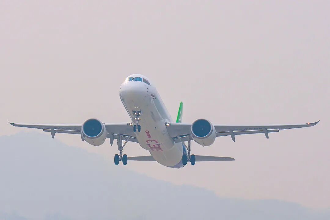 C919客机 图片来源：视觉中国（资料图）