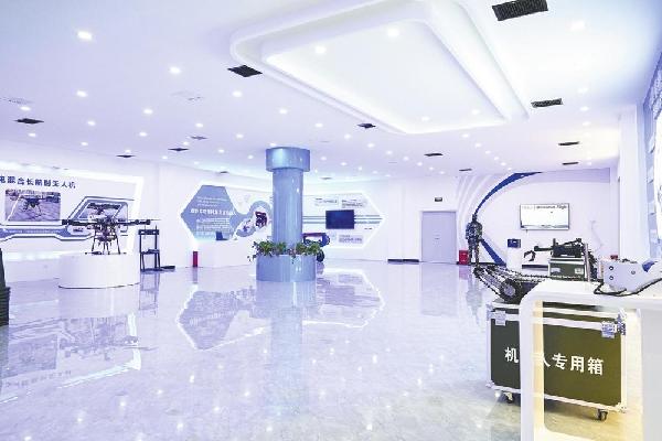 柏乡县易沃克机器人科技有限公司展厅。 受访者供图