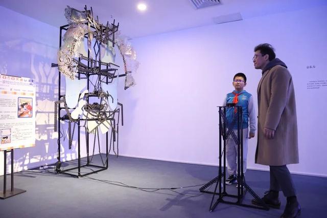北京亦庄实验小学同学们制作的展品。吴江 摄