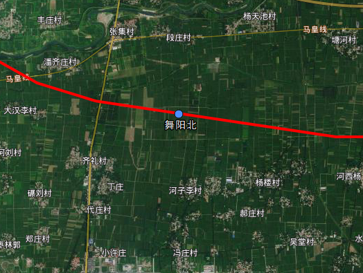 舞阳北站位置示意图▲